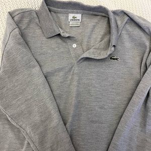 Lacoste grey long sleeved top